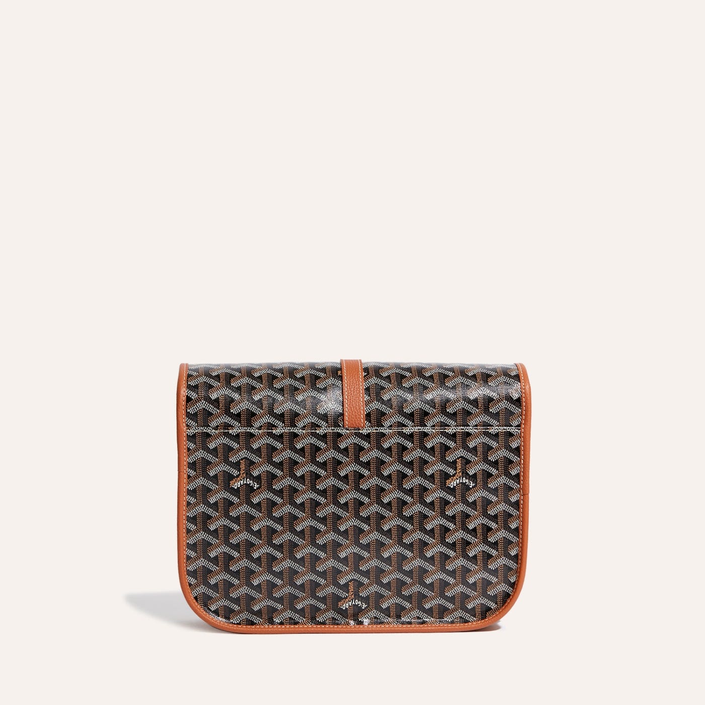 Goyard Belvedere MM Bag Black & Tan - Image 3